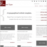 Elegant Typo Template