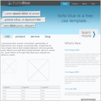 Forte Blue Template