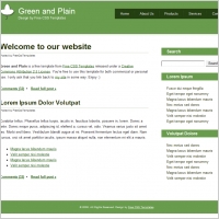 green and plain
