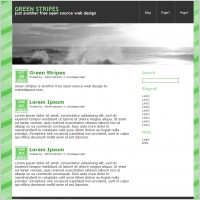 Green Stripes Template