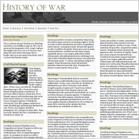 History of War Template
