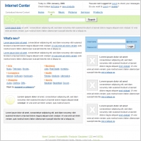 Internet Center Template