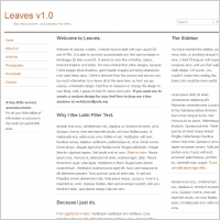 Leaves v1.0 Template