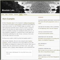 Mountain Lake Template