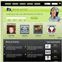 Music Portal Template