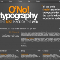 O No! Typography Template