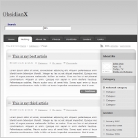 Obsidian X Template