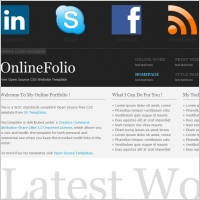 Online Folio Template