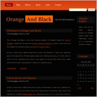 orange and black