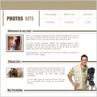 Photos Site Template