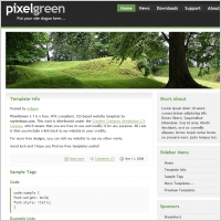 Pixel Green 1.1 Template