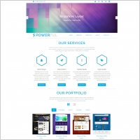 powerful bootstrap template