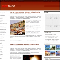 Red Accent Template