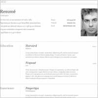 Resum&eacute; Template