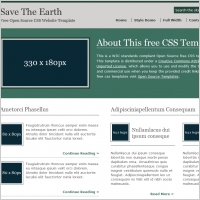 Save The Earth Template