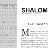 Shalom Typo Template