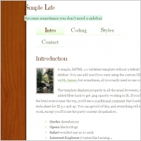 Simple Life Template