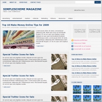Simple Scheme Magazine Template