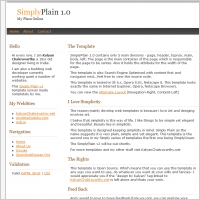 Simply Plain 1.0 Template