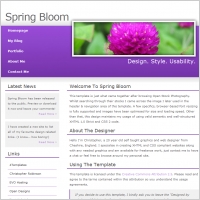 Spring Bloom Template
