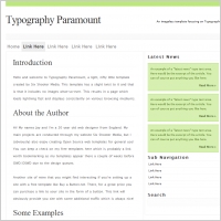 Typography Paramount Template