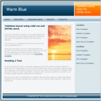 Warm Blue Template