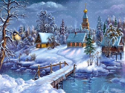 Free Wallpaper Downloads on Wallpapers    Anime Animated    Winter Dreamland Wallpaper Cartoons