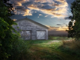 Abandoned Barn Wallpaper Landscape Nature