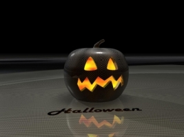 Carbon pumpkin Wallpaper Halloween Holidays
