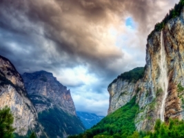 Falls Wallpaper Landscape Nature