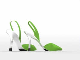 Green Shoes Wallpaper Abstract 3D