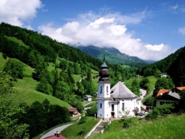 Maria Gern Church Wallpaper Germany World