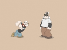 Popeye versus Pluto Wallpaper Cartoons Anime Animated