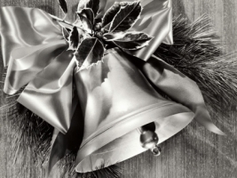 Silver Bell Wallpaper Christmas Holidays