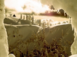 Snow Window Wallpaper Winter Nature