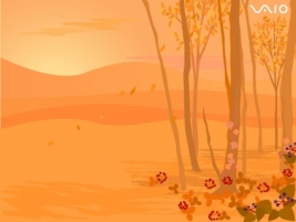 SONY Vaio Leaves Wallpaper Sony Vaio Computers