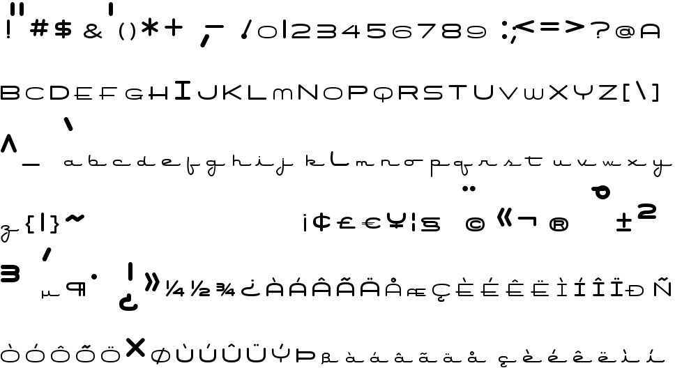 Air Conditioner free Font in ttf format for free download 65.76KB