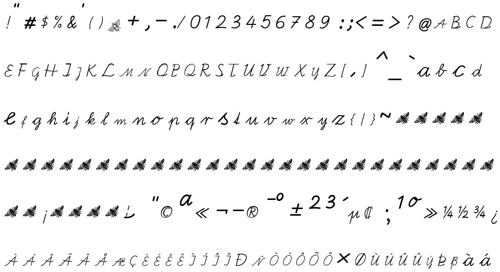 Bienchen Sas Free Font In Ttf Format For Free Download 132 26kb