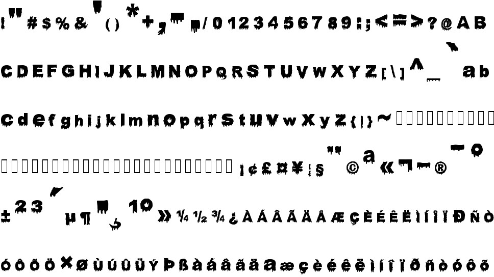 Bloody Stump Free Font In Ttf Format For Free Download 264 35kb