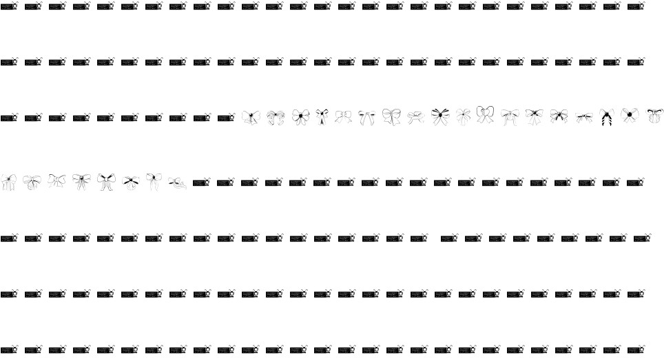 Bow free Font in ttf format for free download 54.45KB