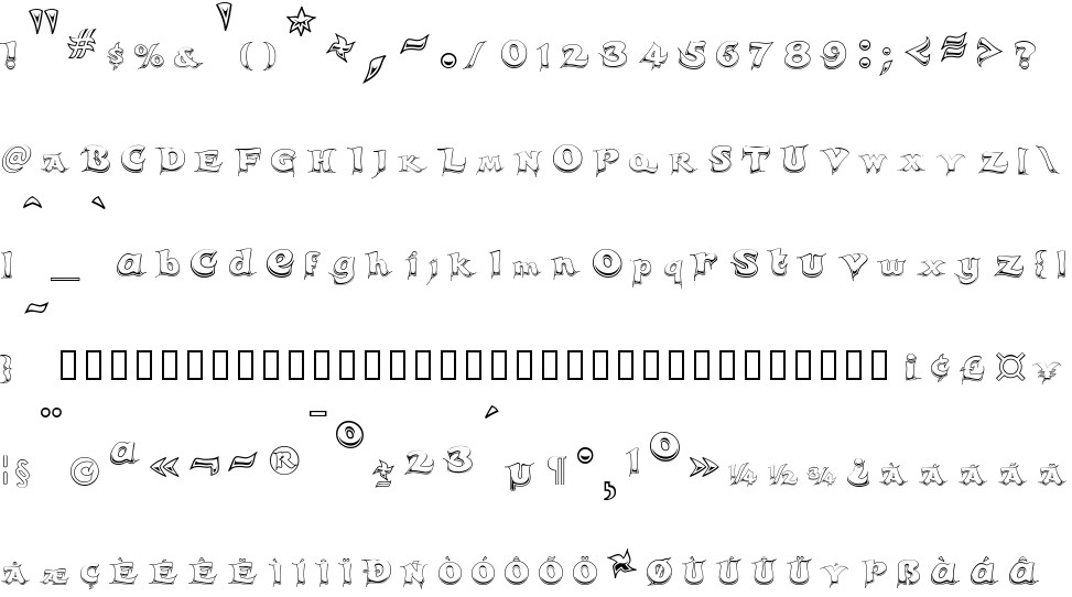 Candles free Font in ttf format for free download 102.17KB