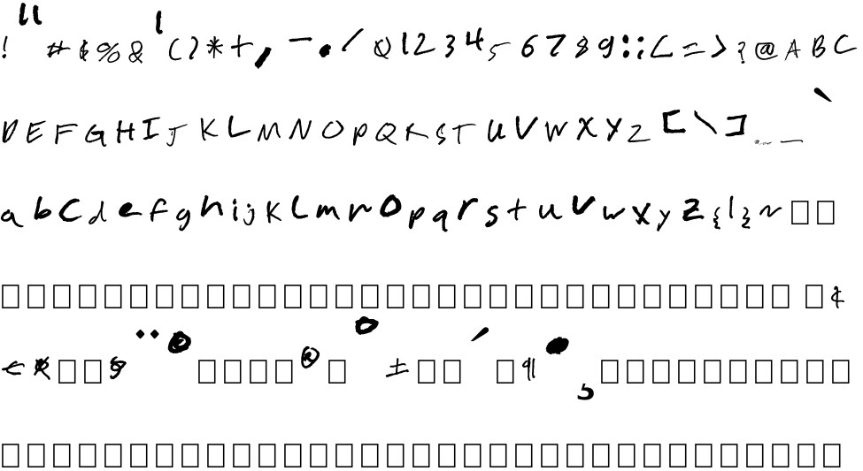 Chicken Scratch free Font in ttf format for free download 27.89KB