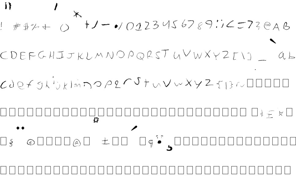 Chicken Scratch free Font in ttf format for free download 43.34KB