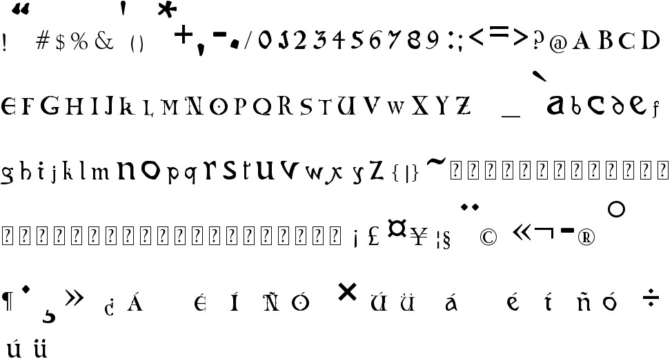 Codex Gigas Free Font In Ttf Format For Free Download 16 94kb
