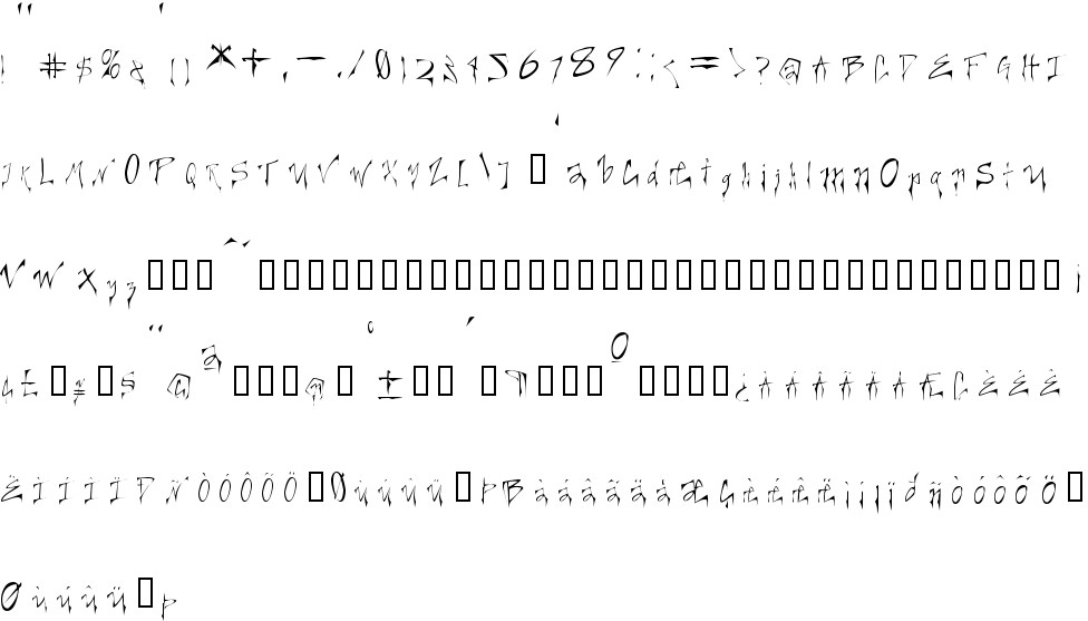 Creepygirl free Font in ttf format for free download 74.83KB