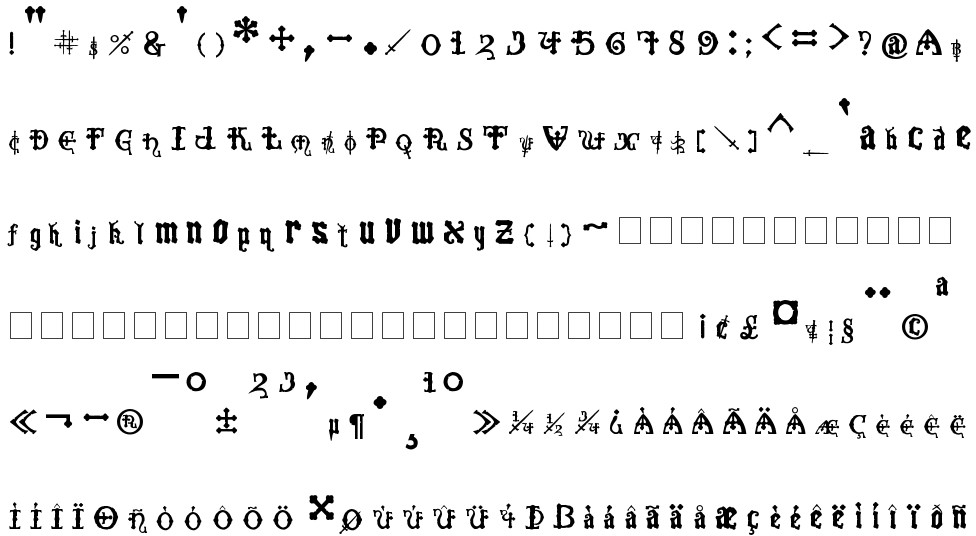 crusades font