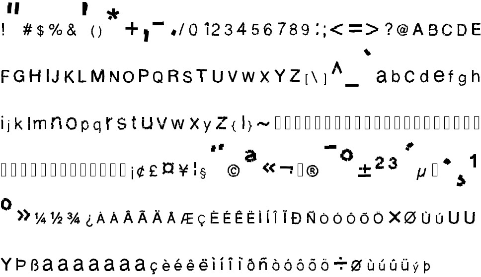 Decomposition Phase 1 Free Font In Ttf Format For Free Download 30 86kb