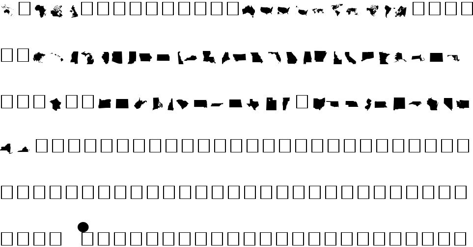 Ding Maps free Font in ttf format for free download 29.84KB
