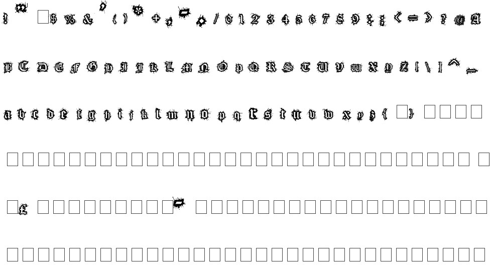 Flesh Wound free Font in ttf format for free download 109.25KB