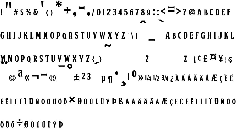 Fty Skorzhen Ncv Free Font In Ttf Format For Free Download 91 52kb